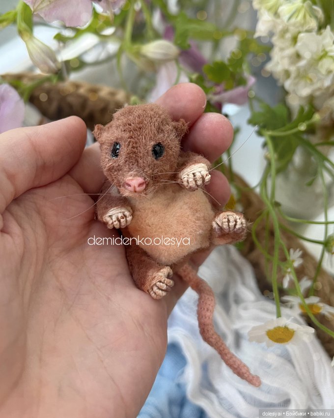 Полевой мышонок Лёля 🐭🩷 — Авторские мишки Тедди и друзья: фото (фото 4)