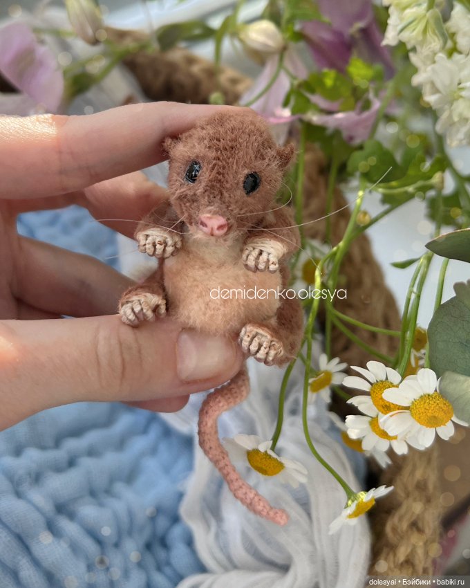 Полевой мышонок Лёля 🐭🩷 — Авторские мишки Тедди и друзья: фото (фото 5)