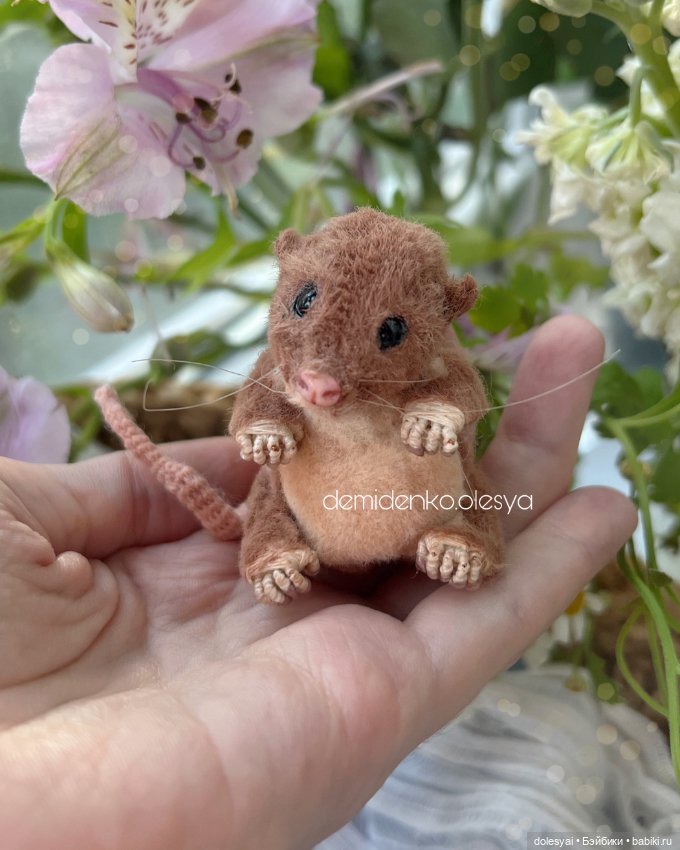 Полевой мышонок Лёля 🐭🩷 — Авторские мишки Тедди и друзья: фото (фото 3)