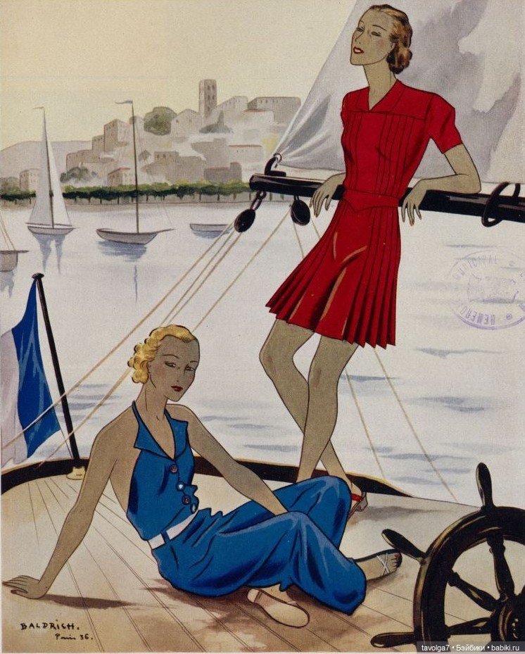 Спортивные летние образы 1930х