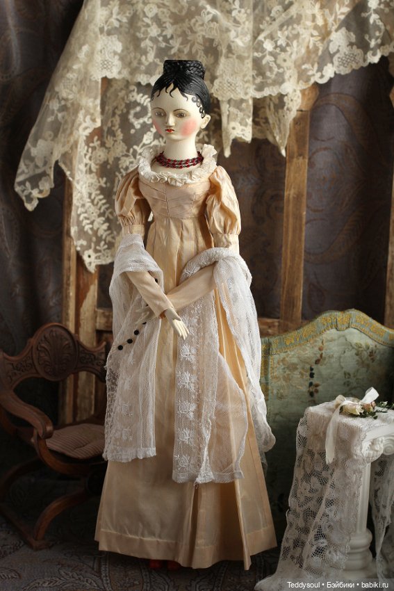 Кукла из дерева в стиле Grodner Tal Doll (фото 3)