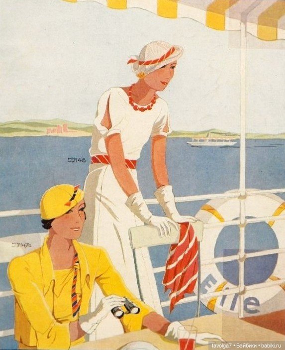 Спортивные летние образы 1930х