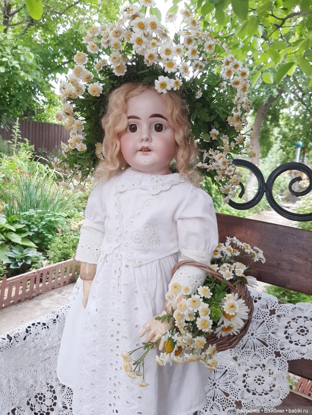 Ромашковое лето — Антикварные куклы Armand Marseille (AM): молд 390 (фото 10)