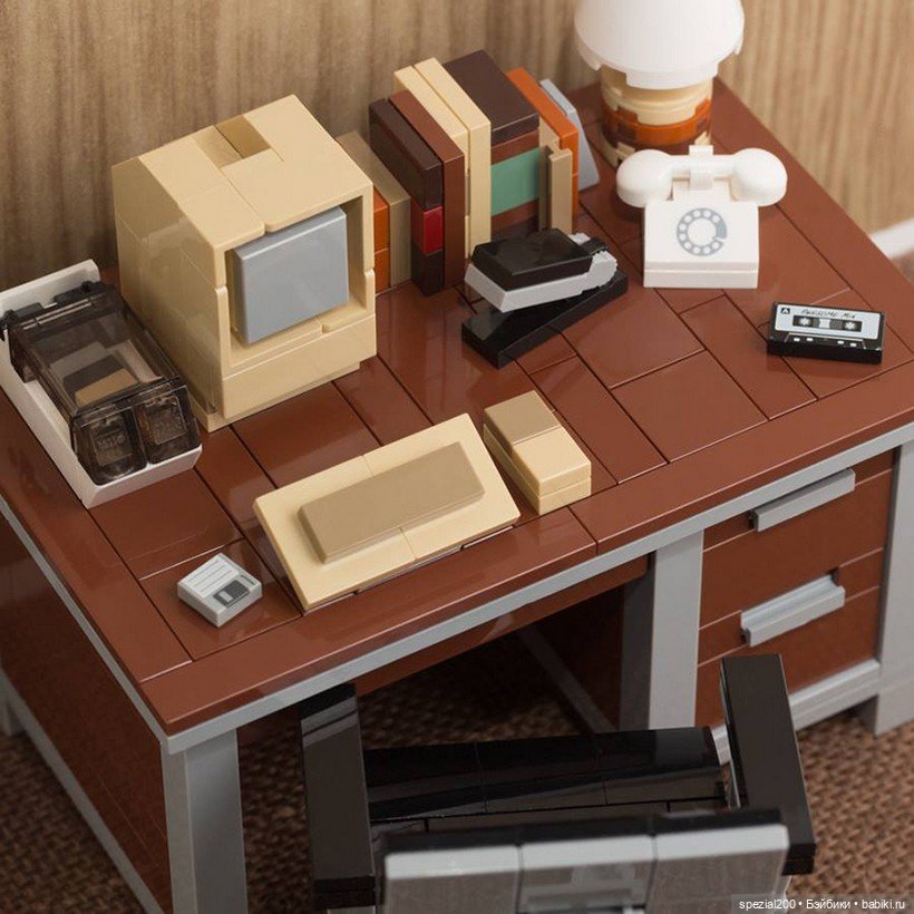 Ретро-интерьеры из LEGO от Криса МакВея (фото 10)