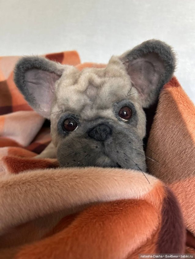 🐶Французик🐾🐕 — Игрушки в смешанной технике (мех и глина): Арт