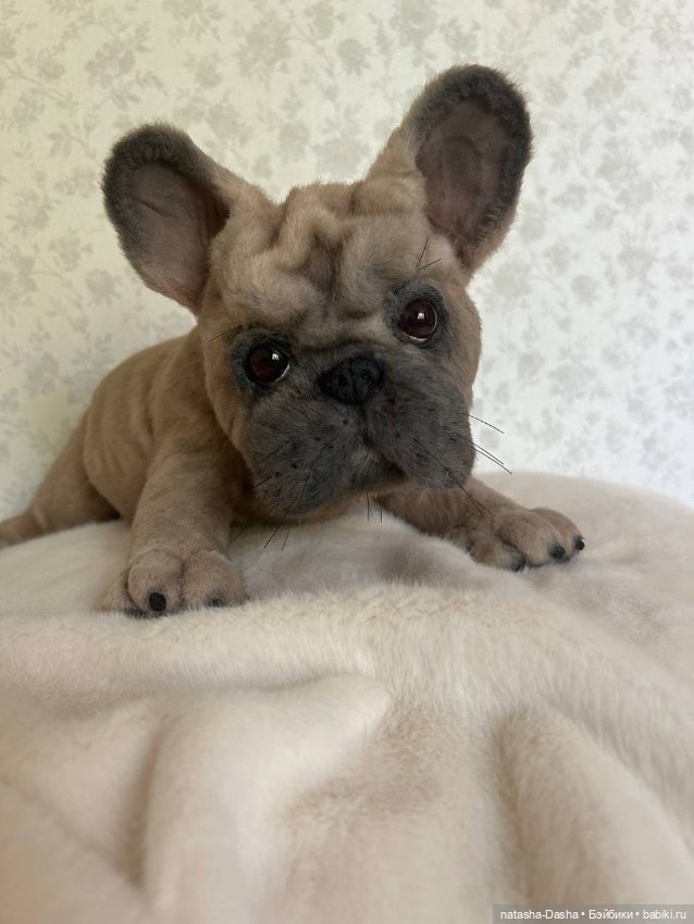🐶Французик🐾🐕 — Игрушки в смешанной технике (мех и глина): Арт