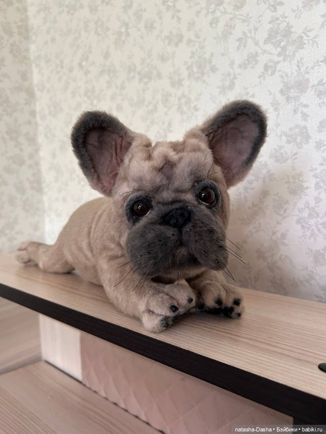 🐶Французик🐾🐕 — Игрушки в смешанной технике (мех и глина): Арт (фото 6)