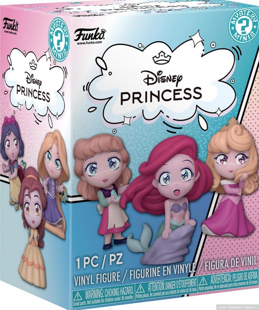 Диснеевские принцессы в стиле манга: Очаровательные новинки Funko Mystery Minis (фото 2)