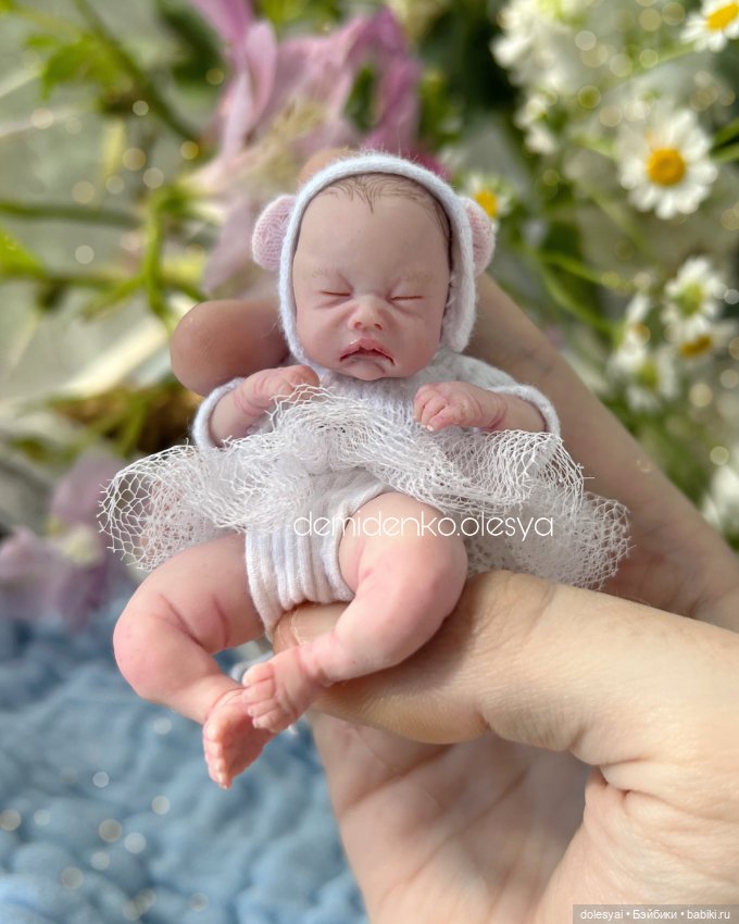 Миниатюрная кукла младенец Таисия. Миниреборн