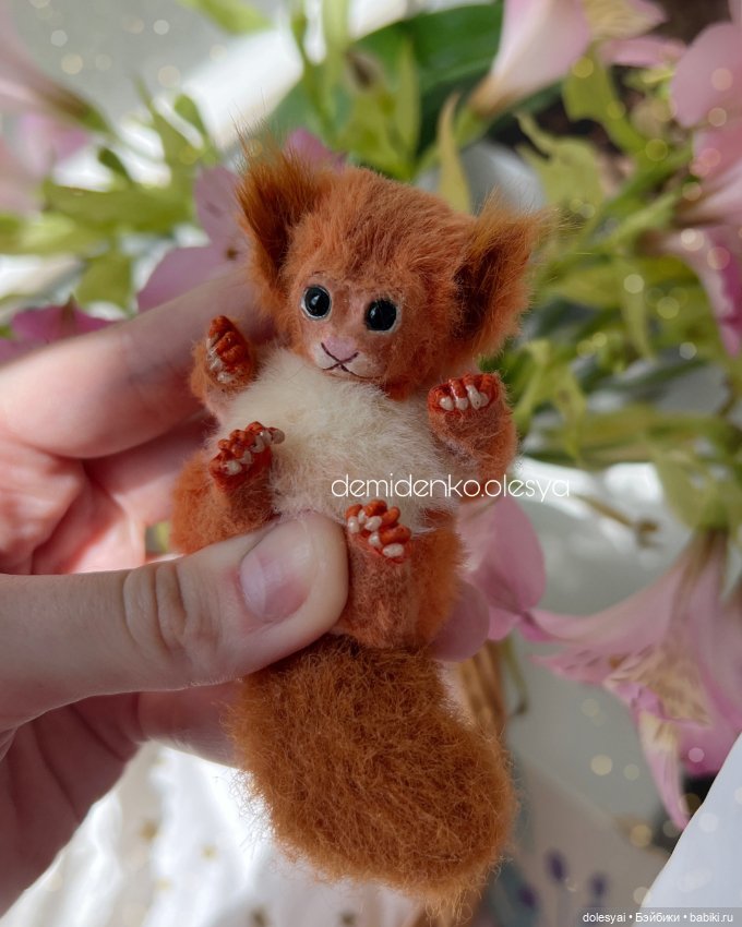 Миниатюрная Тедди белочка Бусинка 💖