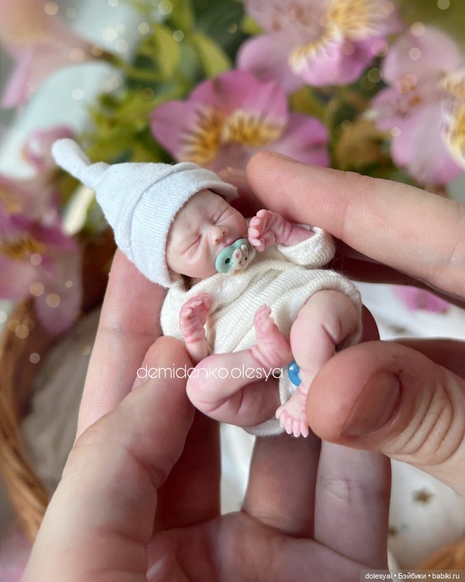 Миниатюрная кукла младенец Гордей. Миниреборн