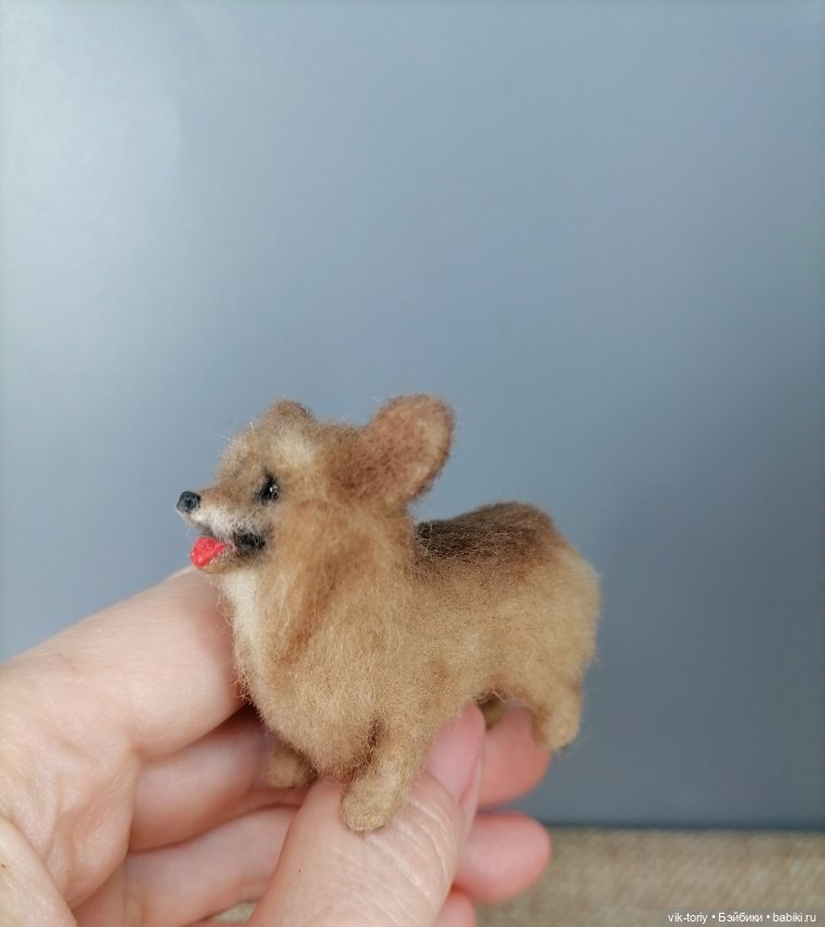 Корги — Валяные игрушки из шерсти: сухое валяние (фото 2)