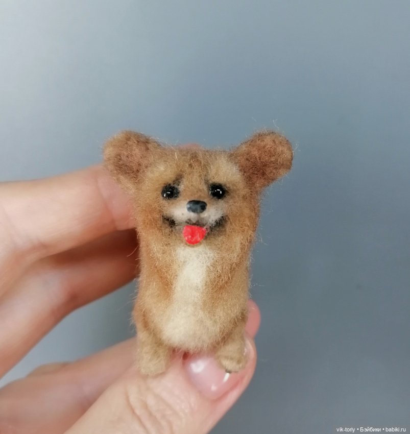 Корги — Валяные игрушки из шерсти: сухое валяние (фото 6)