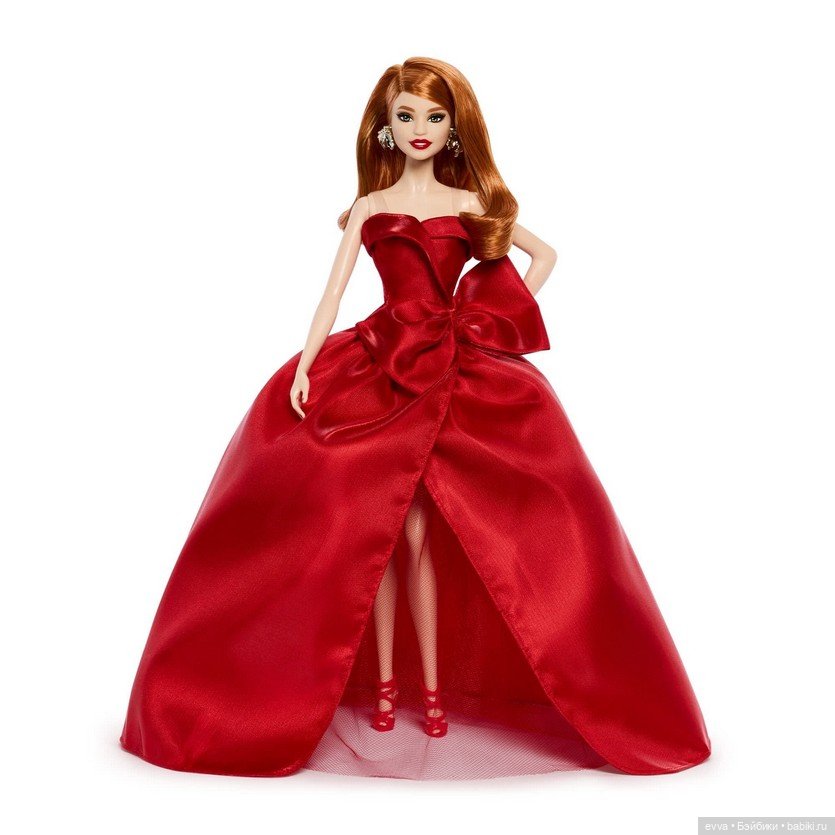 Промо-фото роскошной рыжеволосой 2026 Holiday Barbie (фото 2)
