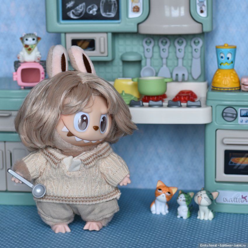 Лабуба кашеварит — Игрушки Labubu (Лабубу) и The Monsters: Pop Mart (фото 3)