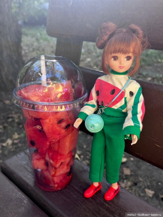 Ликка и арбуз 🍉 — Куклы Takara Tomy (Такара): Licca (Ликка) (фото 7)