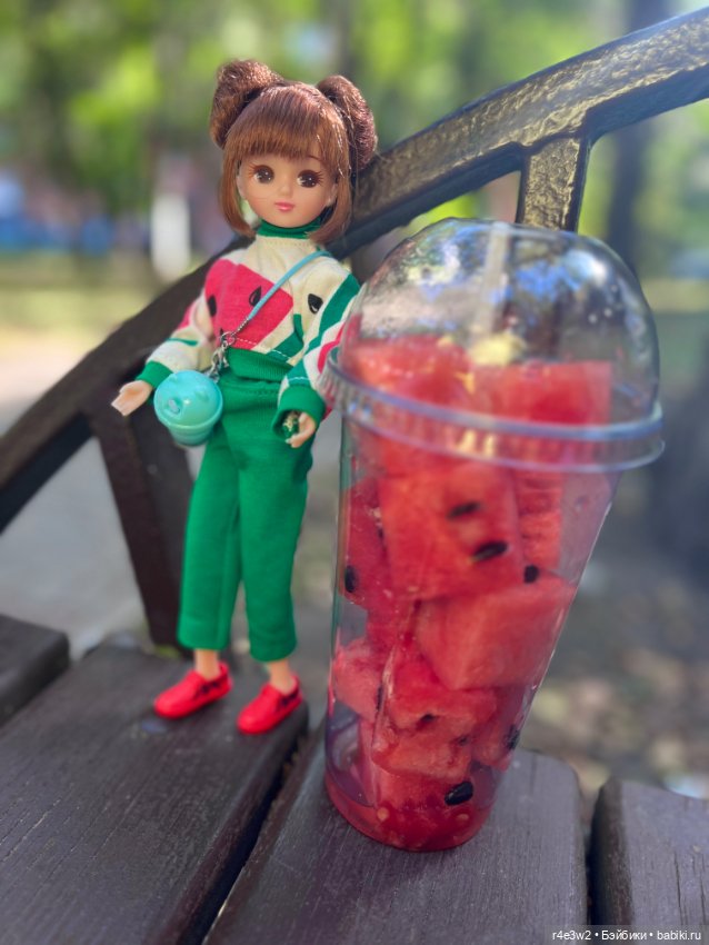 Ликка и арбуз 🍉 — Куклы Takara Tomy (Такара): Licca (Ликка) (фото 10)