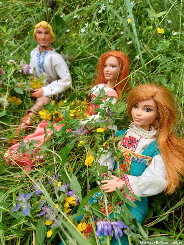 Федя и Агата в полях... И цветах🌼🌸🌾