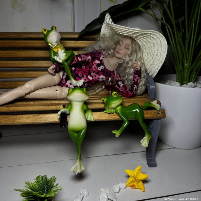 Каникулы в лягушатнике🐸 — Куклы Tender Creation (Анна Добрякова): российские BJD (БЖД)