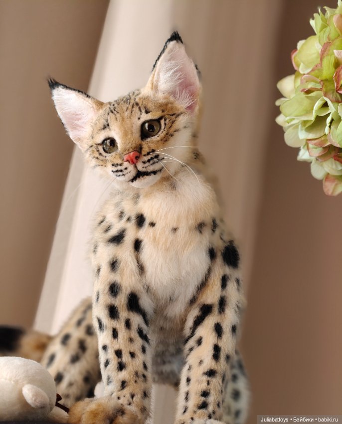 Котенок рыси. Реалистичная игрушка (фото 7)