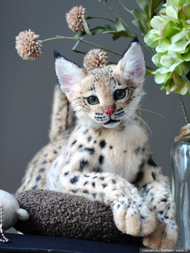 Котенок рыси. Реалистичная игрушка (фото 2)