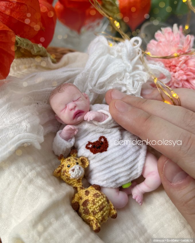 Миниреборн Октавия 💖🍃 миниатюрная кукла младенец