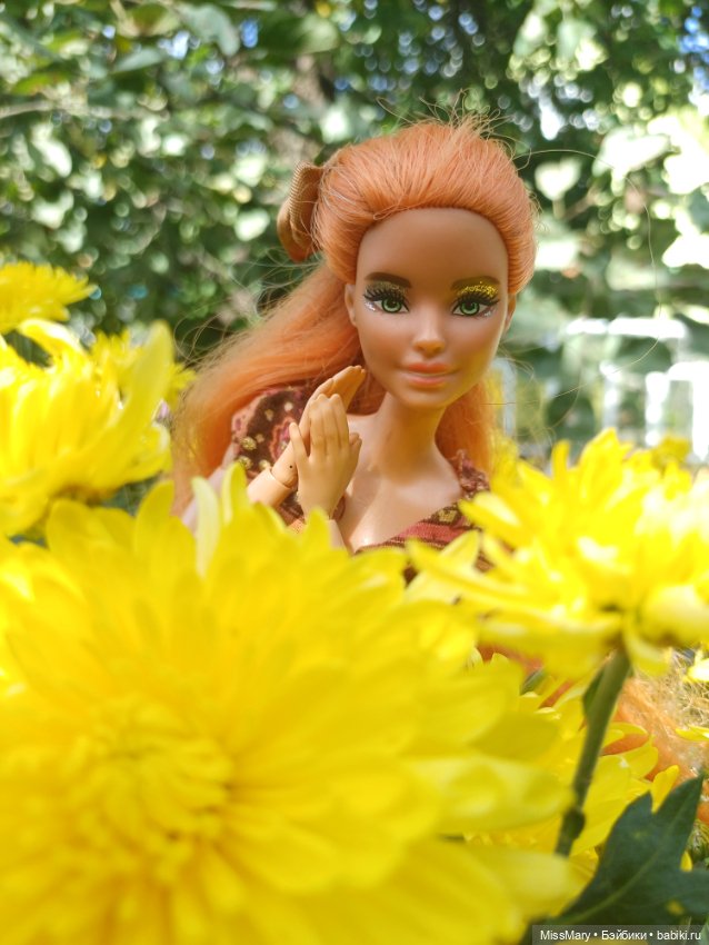 Рыжая лиса 🦊 и хризантемы 🌼 (фото 5)