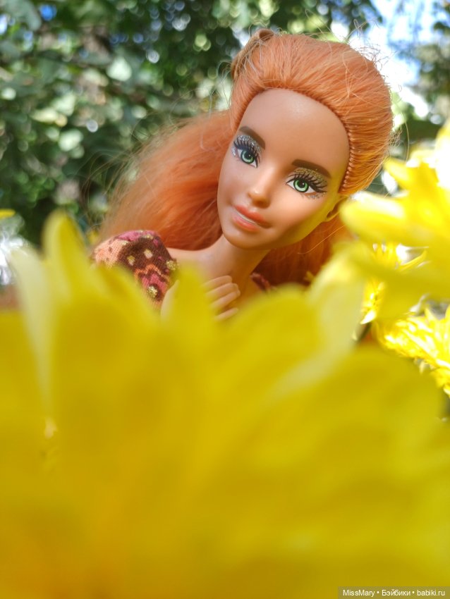 Рыжая лиса 🦊 и хризантемы 🌼