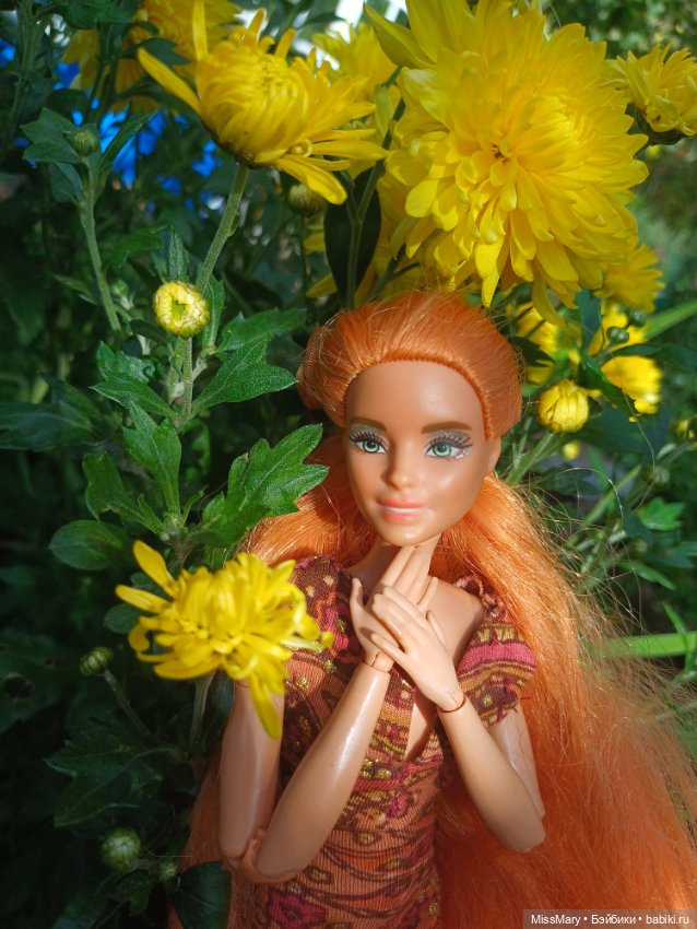 Рыжая лиса 🦊 и хризантемы 🌼 (фото 7)