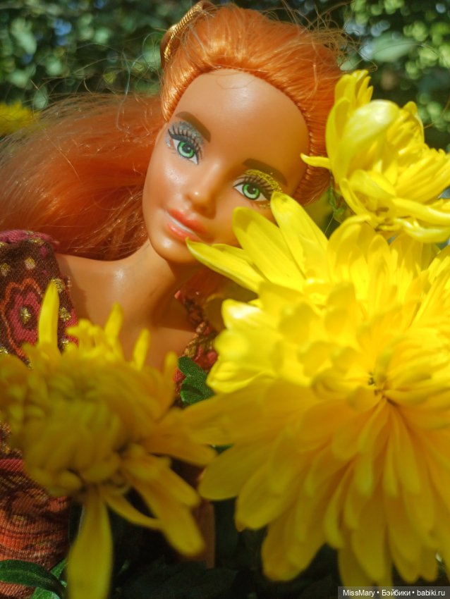 Рыжая лиса 🦊 и хризантемы 🌼 (фото 10)