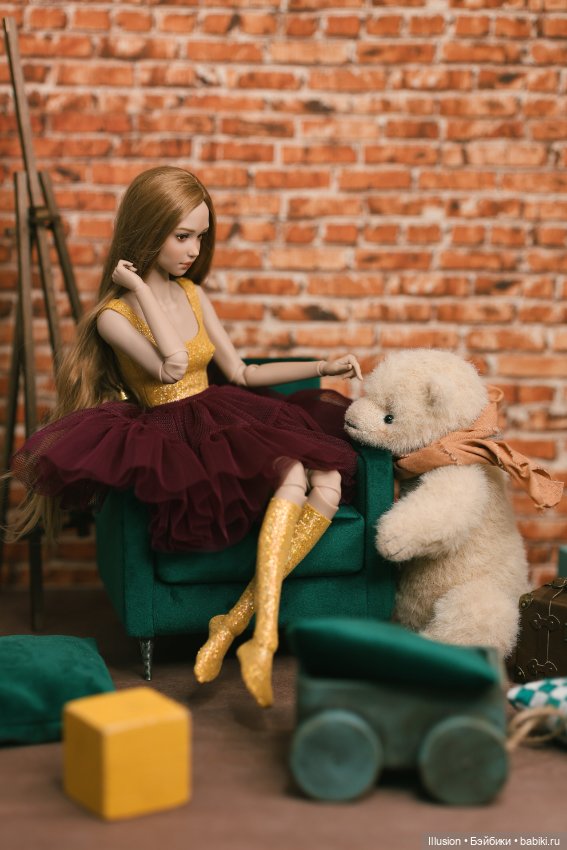 Кукла наследника Тутти и мишка 🤗 (Tender creation/Тендер Альба) (фото 4)