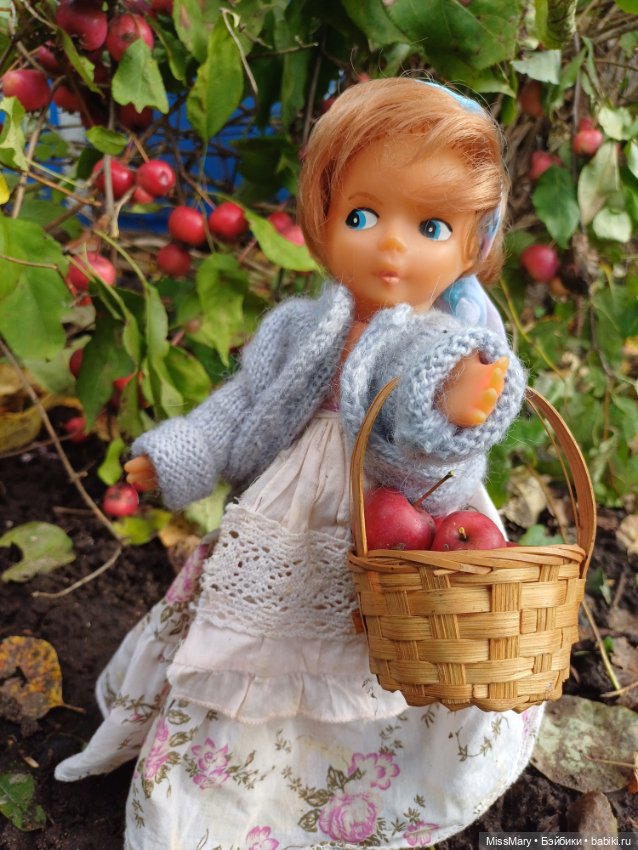 Ульяна и яблоки 🍎🍎🍎 — Винтажные куклы ГДР (Немки): Бигги