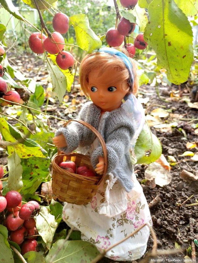 Ульяна и яблоки 🍎🍎🍎 — Винтажные куклы ГДР (Немки): Бигги