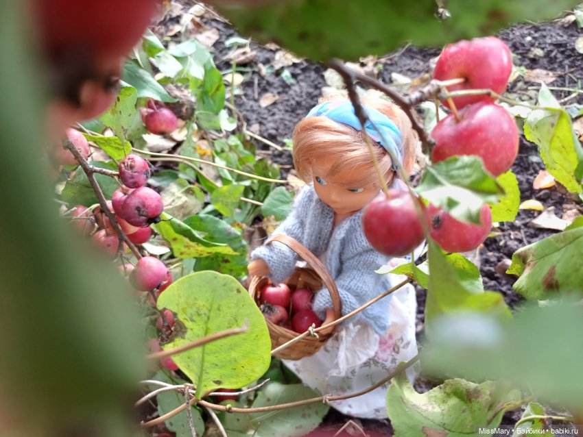 Ульяна и яблоки 🍎🍎🍎 — Винтажные куклы ГДР (Немки): Бигги (фото 4)