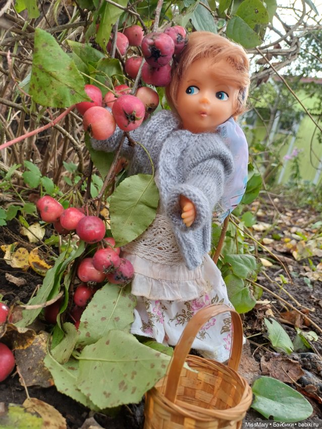 Ульяна и яблоки 🍎🍎🍎 — Винтажные куклы ГДР (Немки): Бигги (фото 3)
