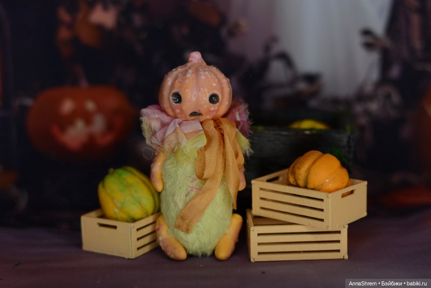 Мухоморчики и тыковки — Авторские мишки Тедди и друзья: фото