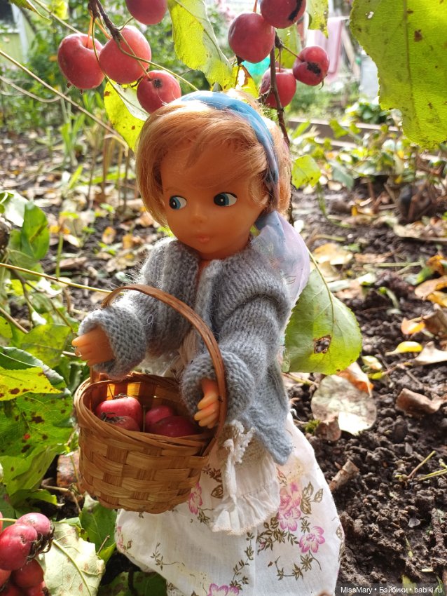 Ульяна и яблоки 🍎🍎🍎 — Винтажные куклы ГДР (Немки): Бигги (фото 10)