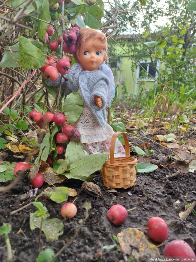 Ульяна и яблоки 🍎🍎🍎 — Винтажные куклы ГДР (Немки): Бигги