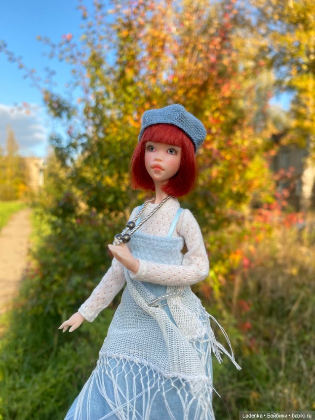 Осенний марафон Жанны ( авторская куколка Anfisa Dolls)