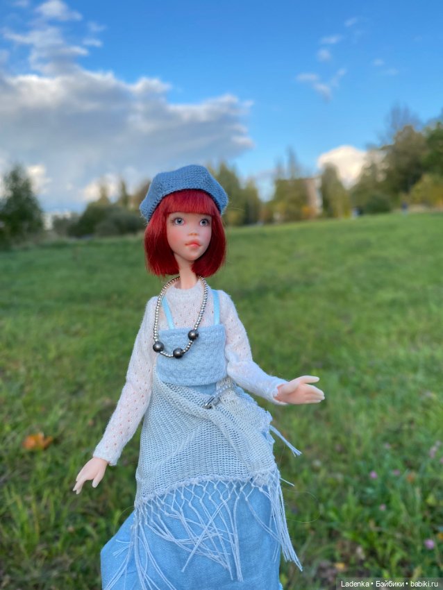 Осенний марафон Жанны ( авторская куколка Anfisa Dolls) (фото 3)