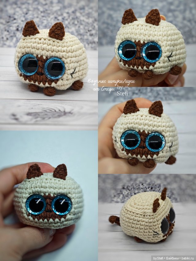 Квадратный котик — Вязаные игрушки и амигуруми: крючком