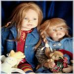 Коллекционные куклы Мелани и Моника - воскресные фотографии