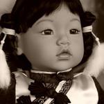 Платье в китайском стиле для куколки Адорки