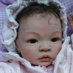 Домашние фотки малышки Ульяны - реалистичной куколки реборн