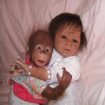 Моя новая малышка-реборн Мулаточка Кира