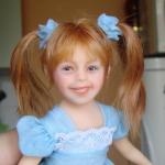 Портретная куколка своими руками - Полиночка. Авторская кукла Галины Маковской