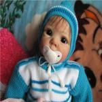 Кукла реборн Диночка. Второй день дома