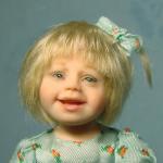 Юленька. Портретная кукла по фото Галины Маковской