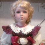 Моя Анюта с новой прической. Коллекционная фарфоровая кукла