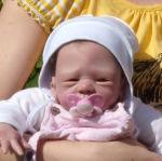 Джессика на прогулке, моя первая малышка реборн